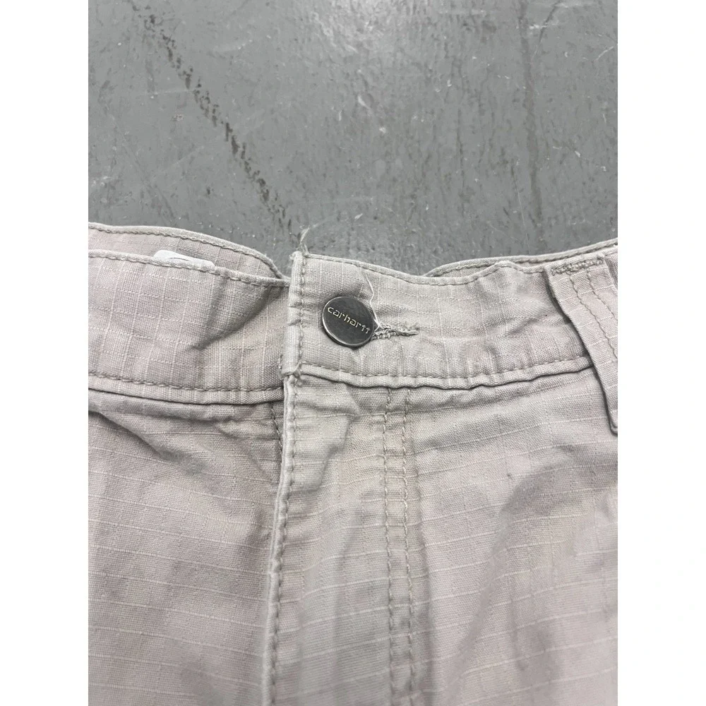 Carhartt Force Cargo Shorts Mens 32 Khaki‎ Ripstop Relaxed Fit Utility Gorpcore